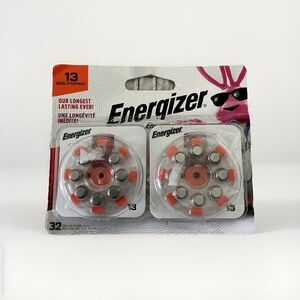 Energizer Size 13 Hearing Aid Batteries. 32 Pack, Best by 07/27